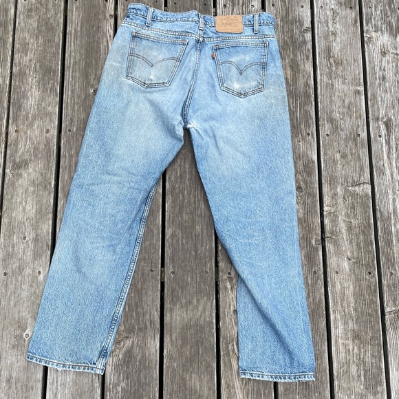 Levi’s orange tab 505 blue acid wash denim jeans from 1996 - Picture 4 of 7